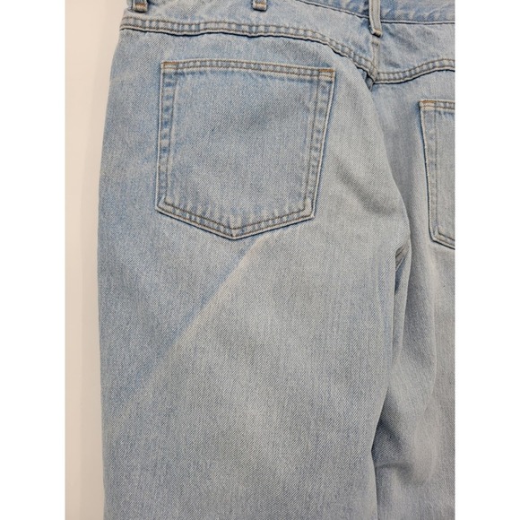 LL Bean Men's Light Wash Distressed Jeans Straight Leg 38 29 - Picture 5 of 15